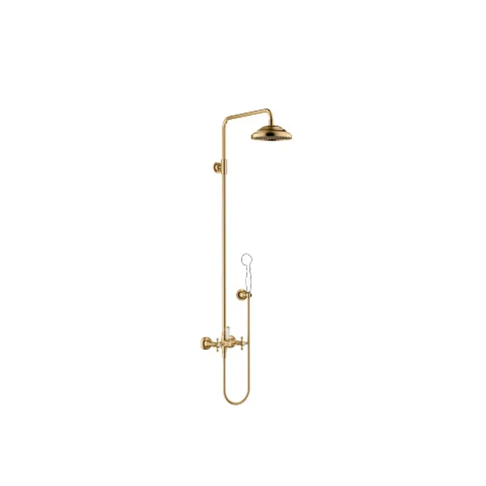 Dornbracht-MADISON-Shower Pipe-Ausladung 420mm-Messing gebürstet (23kt), 26632360-28 Galeriebild 1